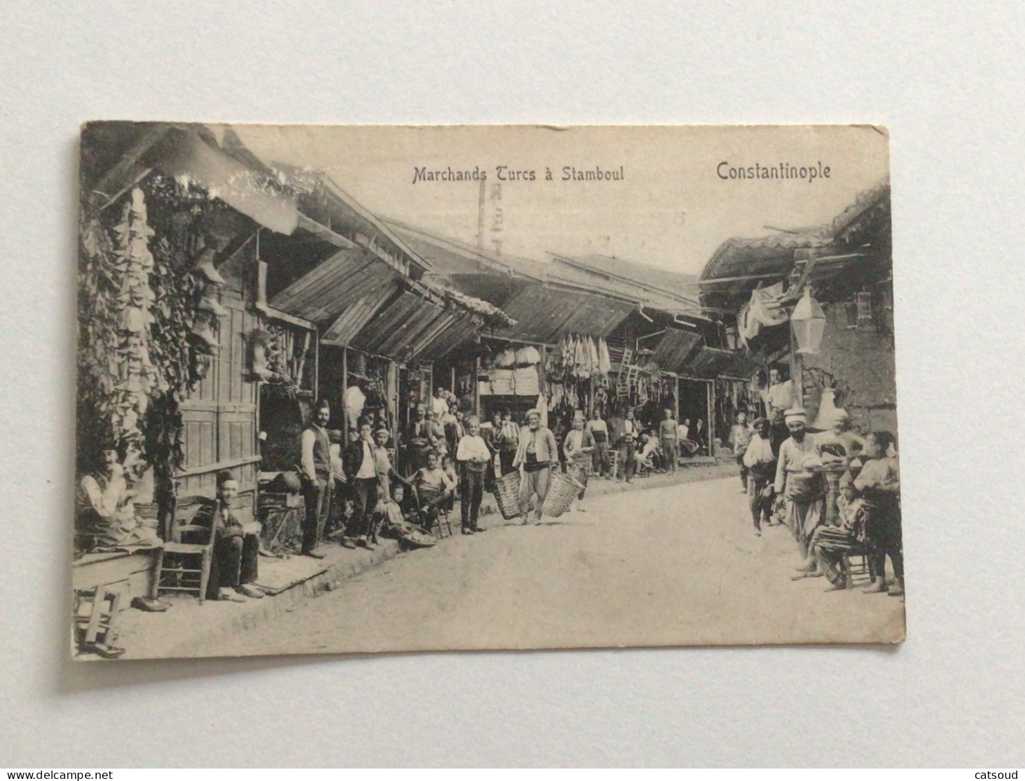 Carte Postale Ancienne (1933) Constantinople Marchands Turcs à Stamboul - Türkei