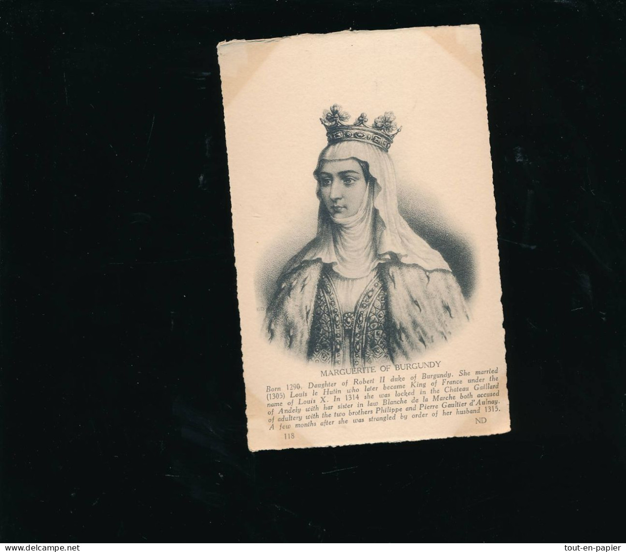 CPA  Femme Célèbre - ND Photo - Marguerite De Burgundy - Histoire