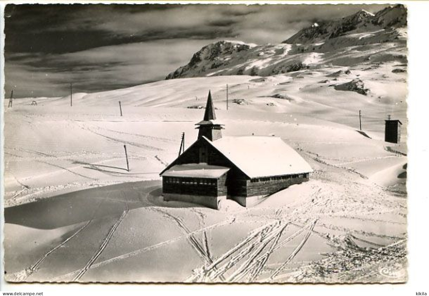 CPSM Dentelée 10.5 X 15 Isère ALPE-D'HUEZ Alt 1860 Sports D'hiver La Chapelle Et Les Grandes Rousses - Other & Unclassified