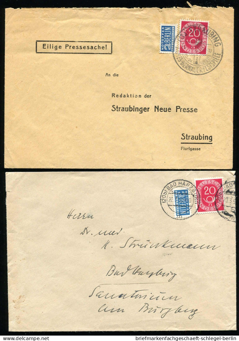 Bundesrepublik Deutschland, 1952, 130, 128+AFS, Brief - Sonstige & Ohne Zuordnung