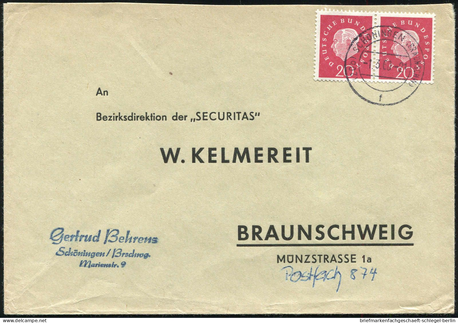 Bundesrepublik Deutschland, 1959, 303 (2), 304 EF, 304 (2), 305 ... - Altri & Non Classificati