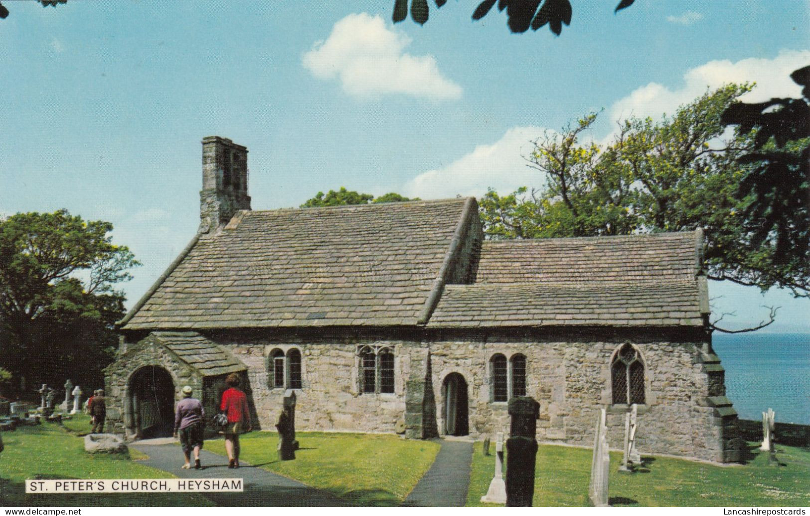 Postcard St Peter's Church Heysham Nr Morecambe Lancashire My Ref B14930 - Sonstige & Ohne Zuordnung