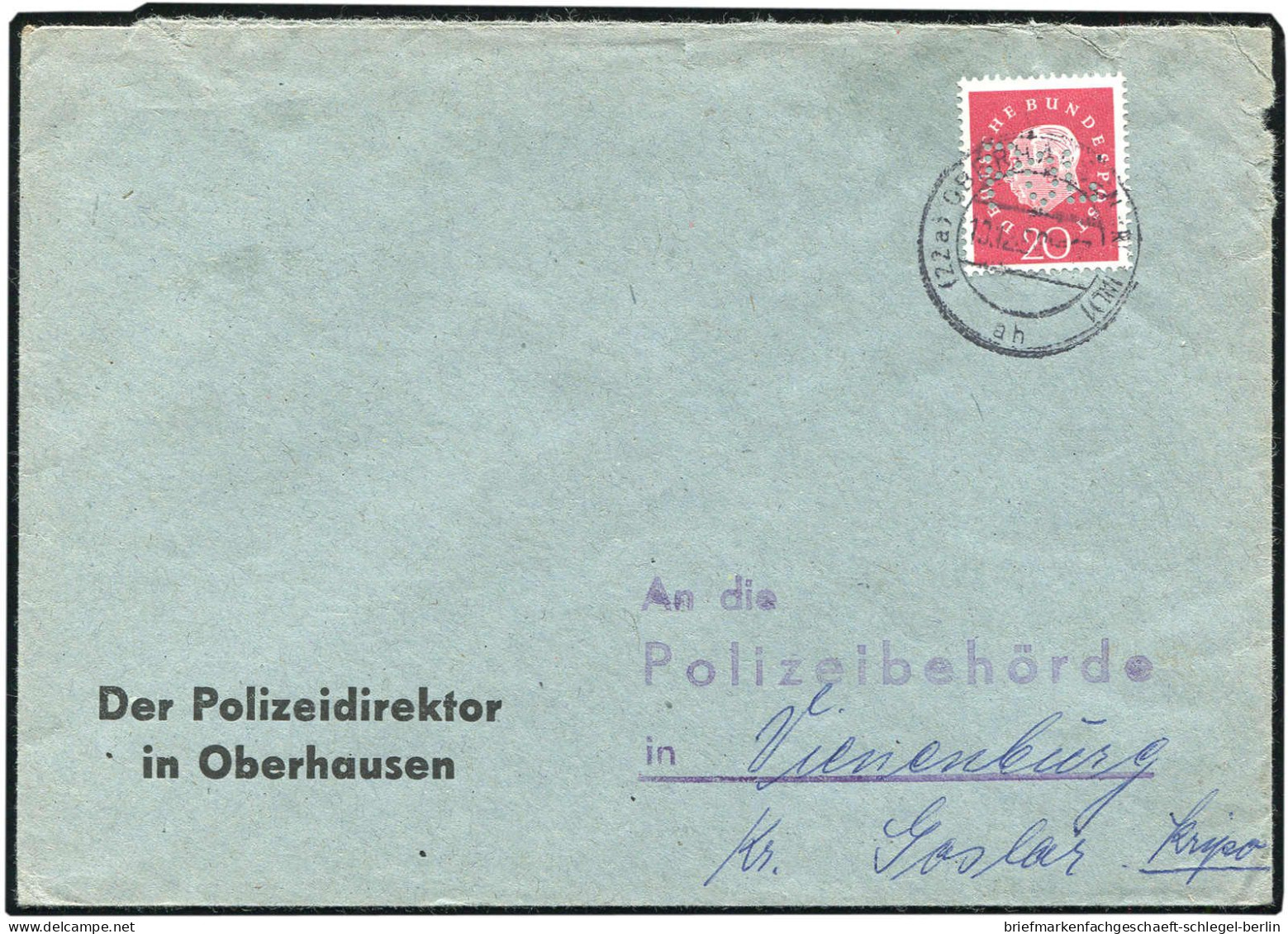 Bundesrepublik Deutschland, 1959, 304 POL EF, Brief - Altri & Non Classificati