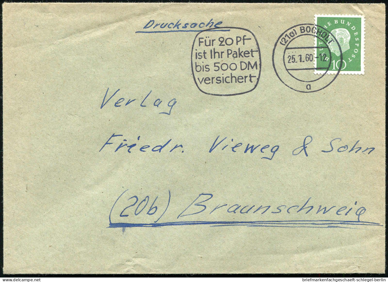 Bundesrepublik Deutschland, 1960, 303 EF, Brief - Autres & Non Classés
