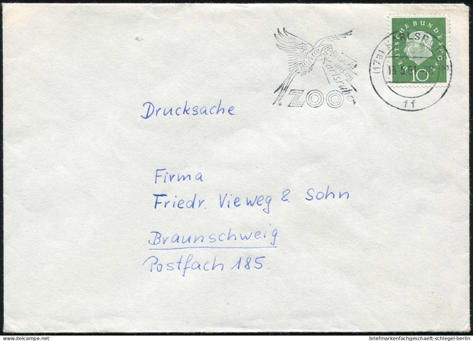 Bundesrepublik Deutschland, 1960, 303 EF, Brief - Autres & Non Classés