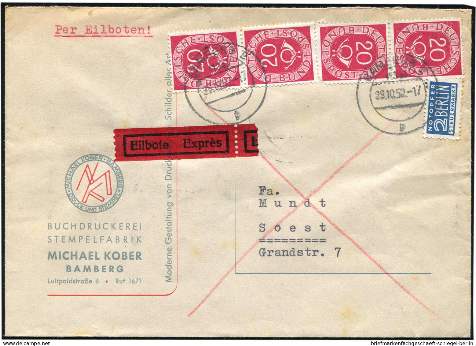 Bundesrepublik Deutschland, 1952, 128,130(2),132,130(4),133(2), ... - Autres & Non Classés