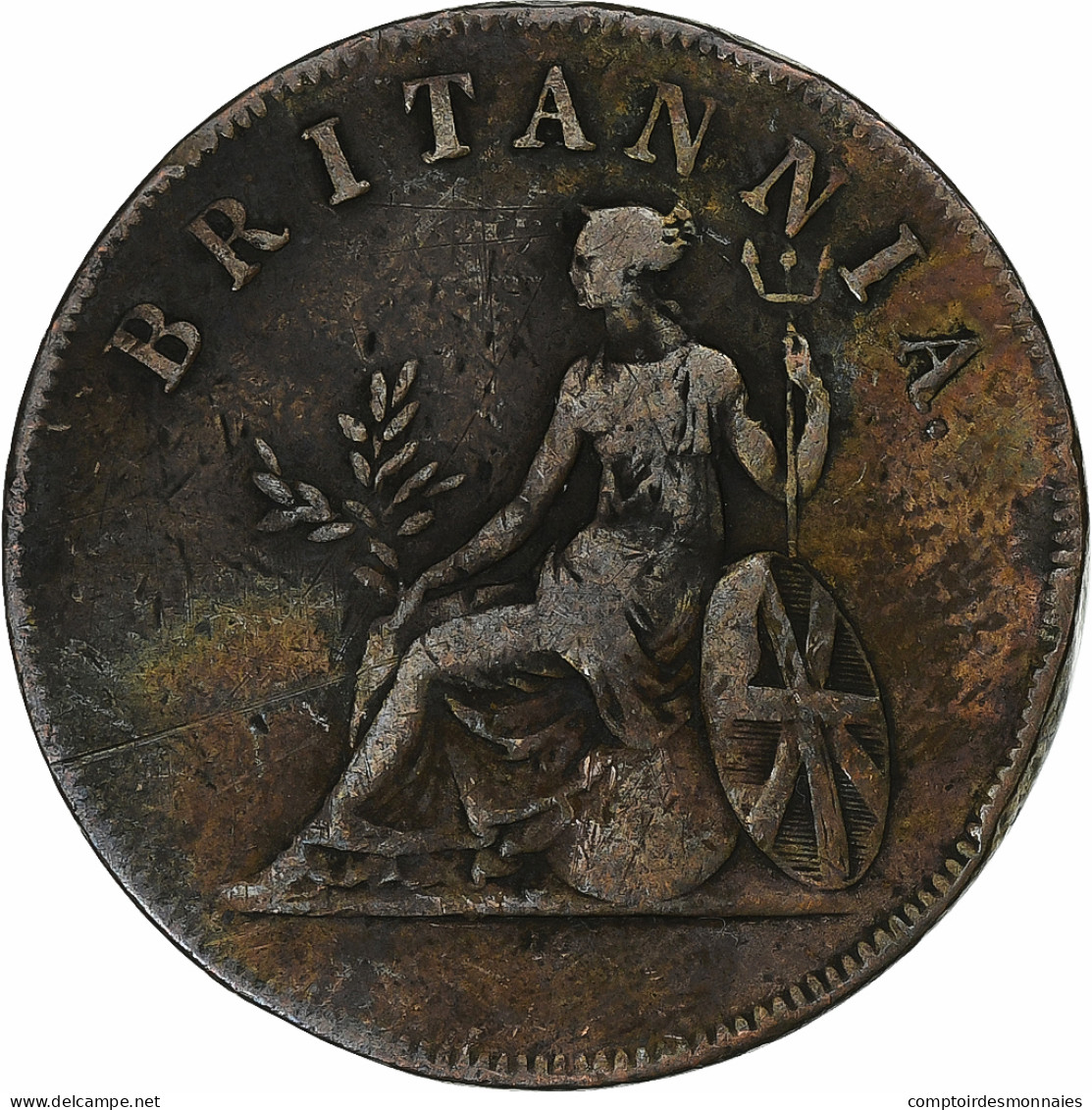 Îles Ioniennes, George III, Obole, 1819, Cuivre, TB+ - Colonies