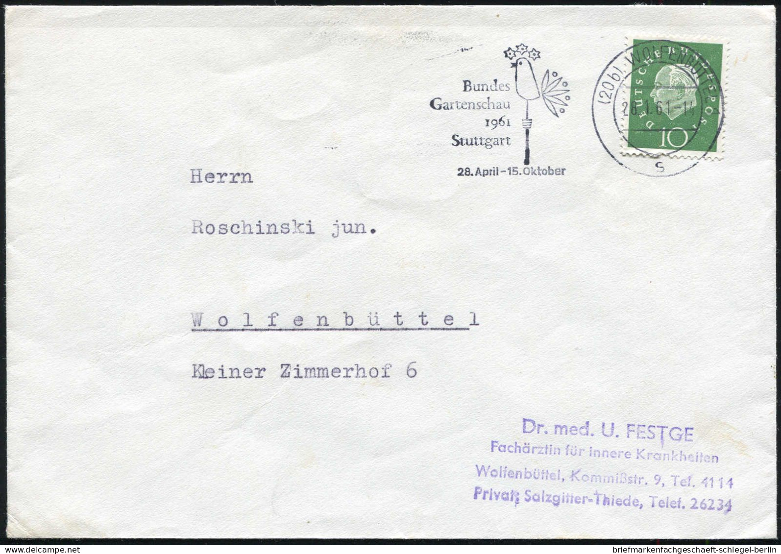 Bundesrepublik Deutschland, 1959, 303 EF,303 (2),304 EF, Brief - Autres & Non Classés