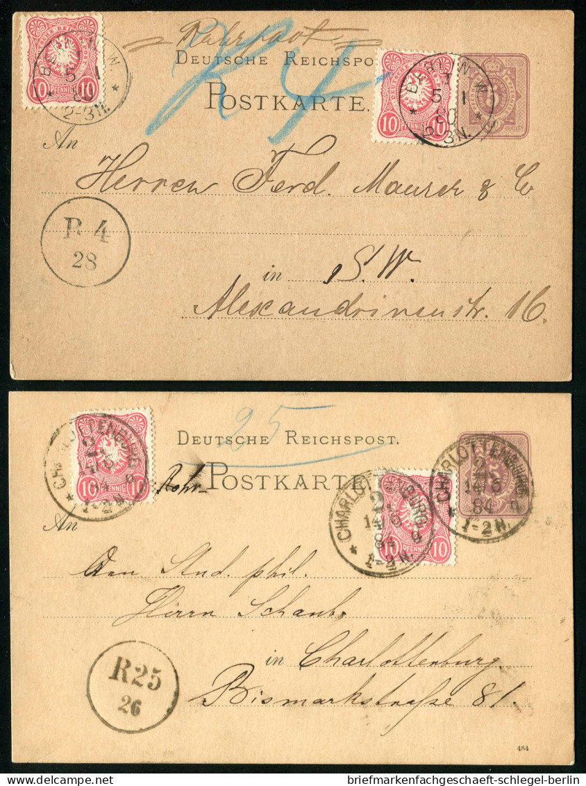 Berlin, 1880, P 10 + 41(2) P12/02 + 41(2), Brief - Other & Unclassified