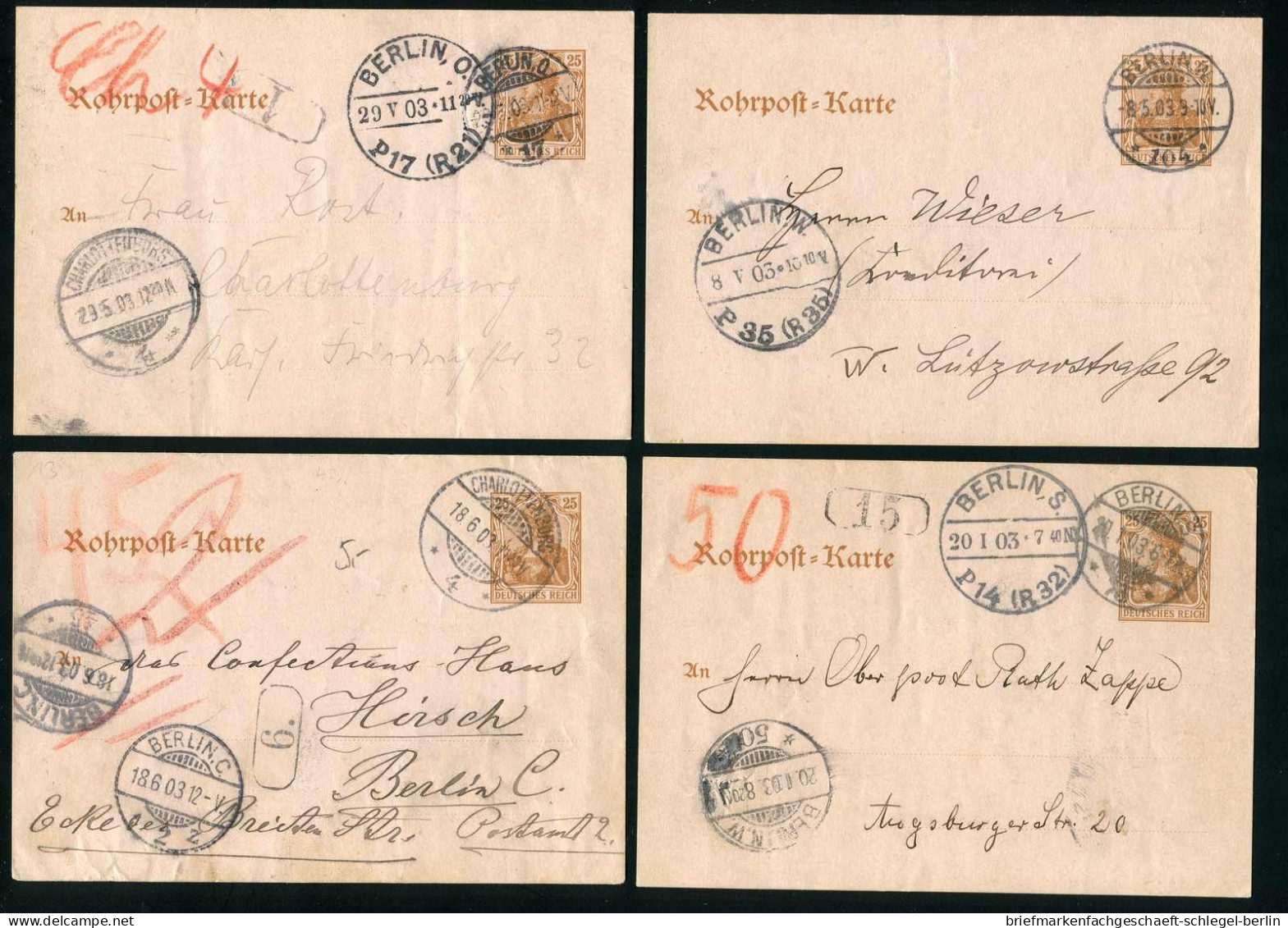 Berliner Postgeschichte, 1902, RP 13, Brief - Autres & Non Classés