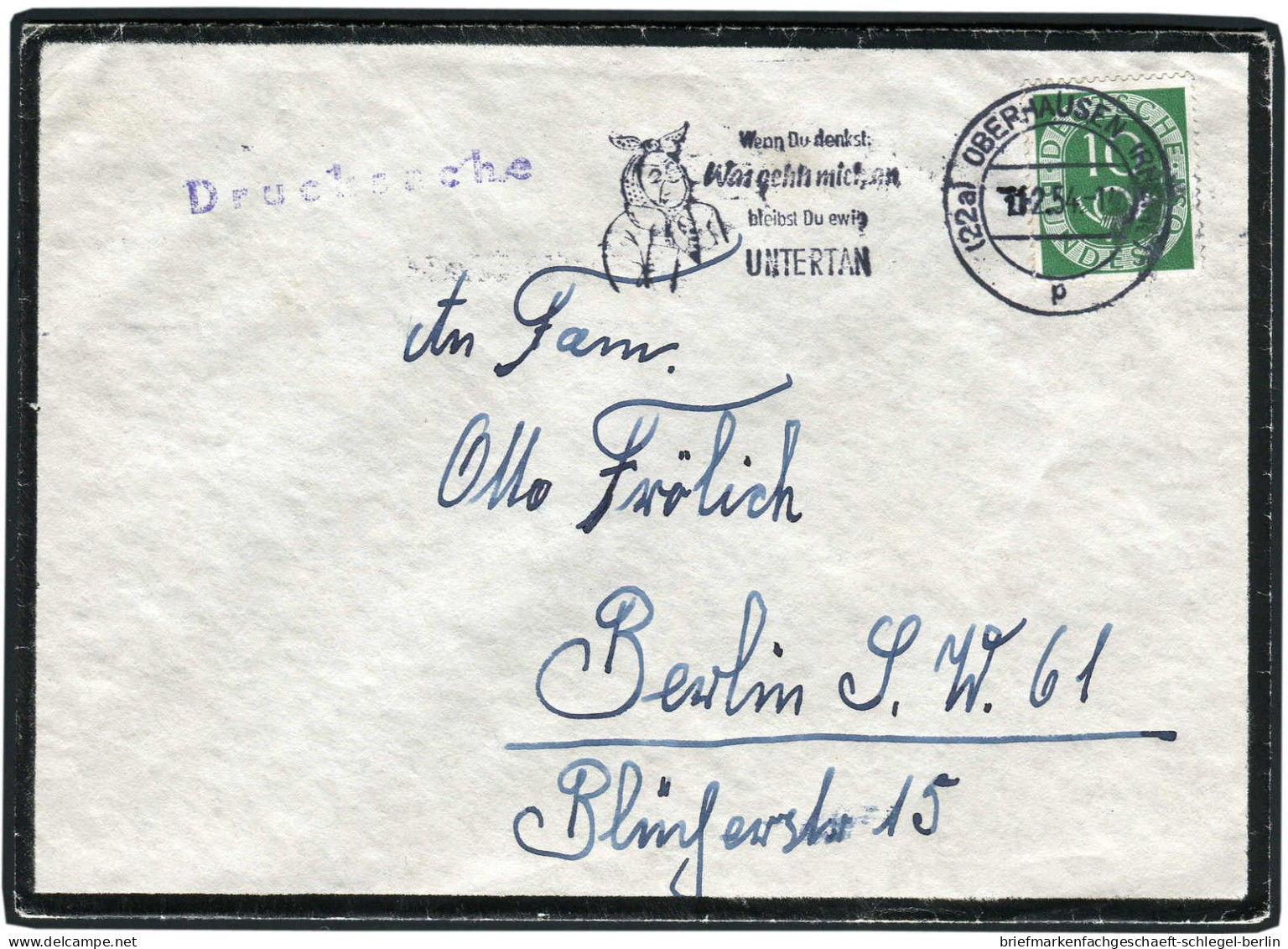 Bundesrepublik Deutschland, 1953, 128 EF, Brief - Otros & Sin Clasificación