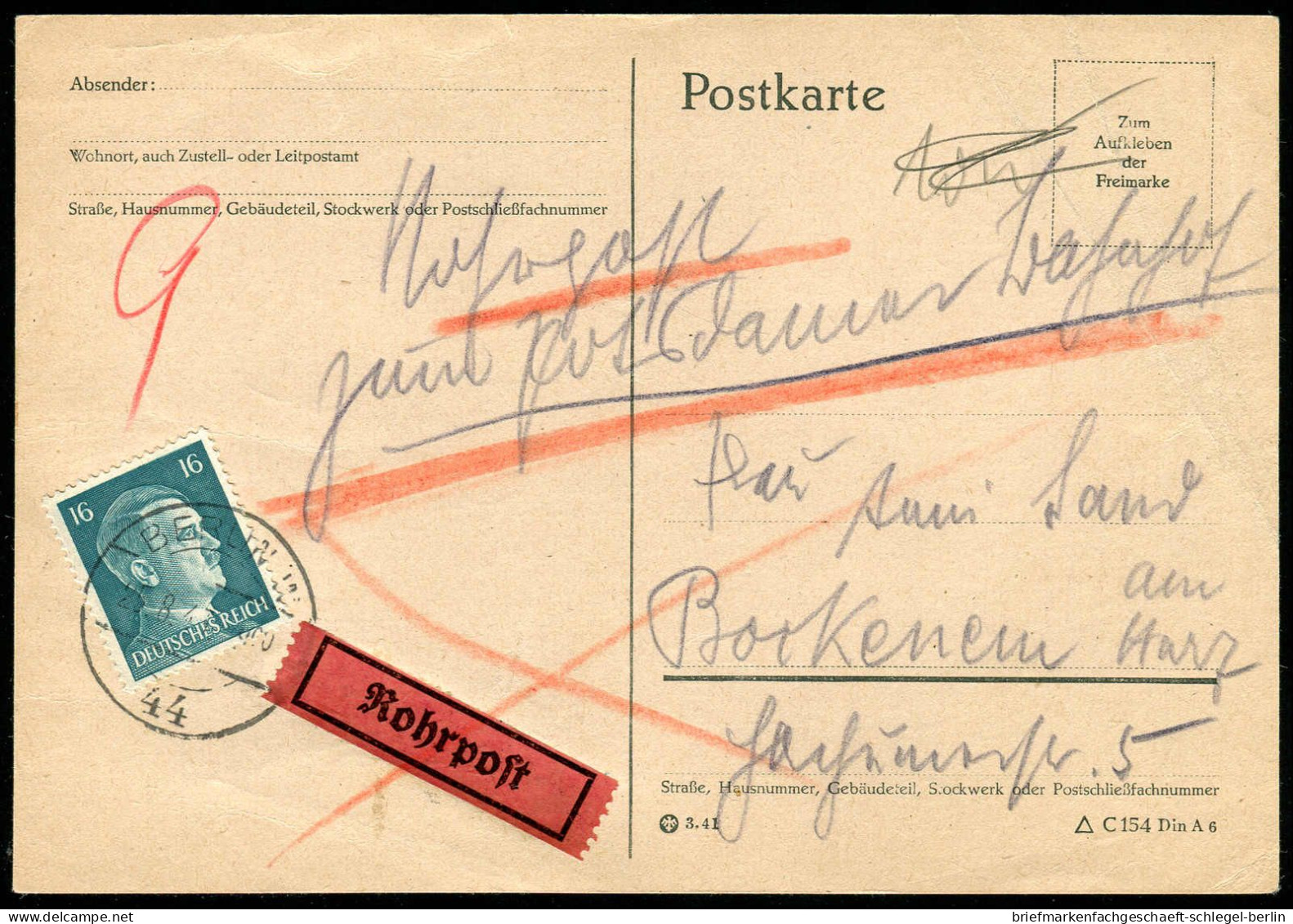 Berliner Postgeschichte, 1943, 790, Brief - Briefe U. Dokumente