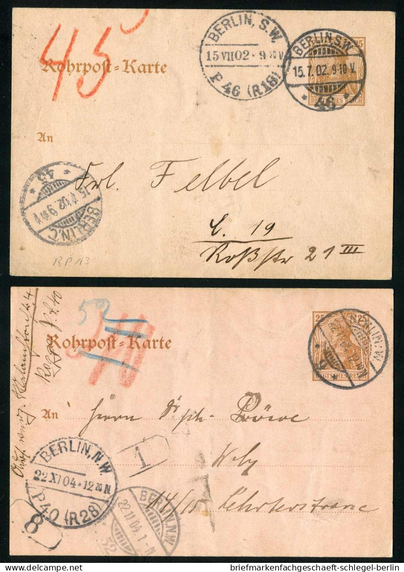 Berliner Postgeschichte, 1902, RP 13, Brief - Andere & Zonder Classificatie