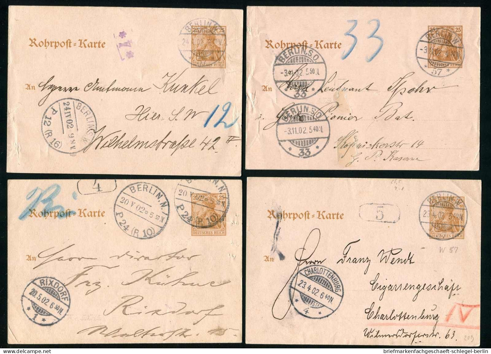 Berliner Postgeschichte, 1902, RP 13, Brief - Autres & Non Classés