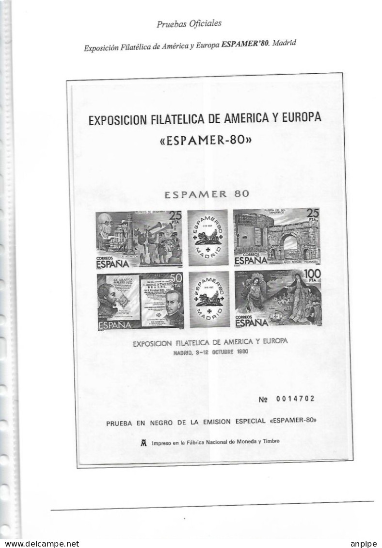 PRUEBAS ESPAÑA - Lettres & Documents
