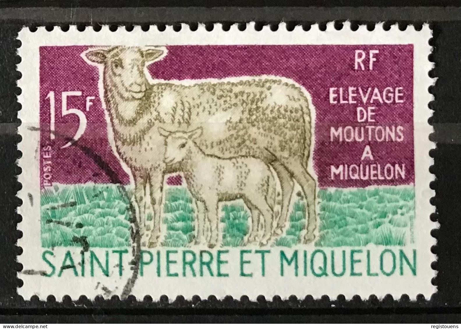 Timbre Oblitéré Saint Pierre Et Miquelon 1970 Yt N° 407 - Oblitérés