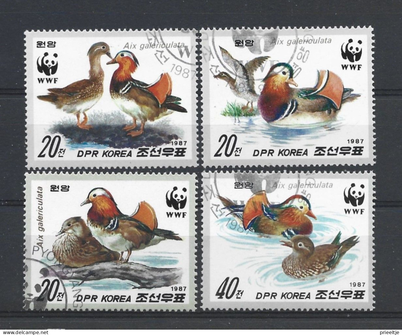 Korea 1987 WWF Ducks  Y.T. 1912/1915 (0) - Korea, North