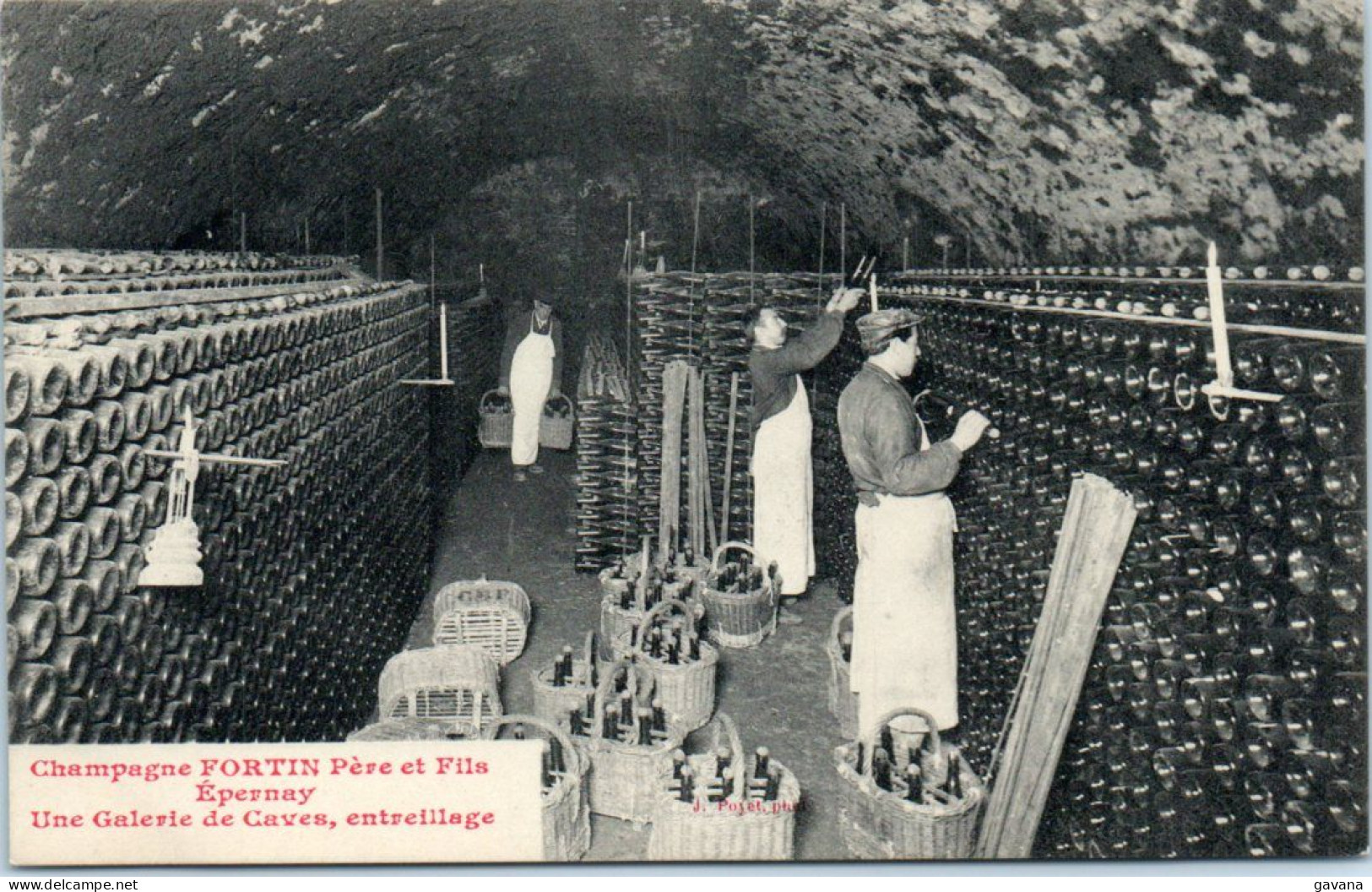 51 Champagne FROTIN Père Et Fils - EPERNAY - Une Galerie De Caves, Entreillage - Epernay