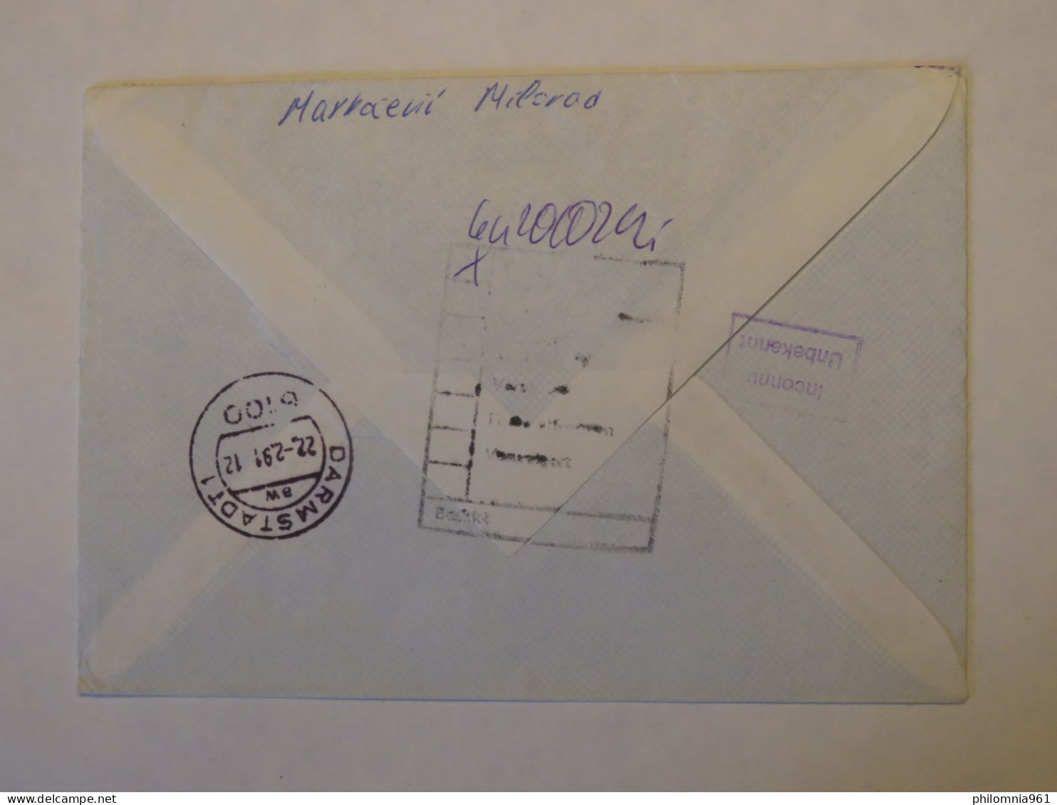 YUGOSLAVIA REGISTERED COVER TO GERMANY 1991 - Other & Unclassified