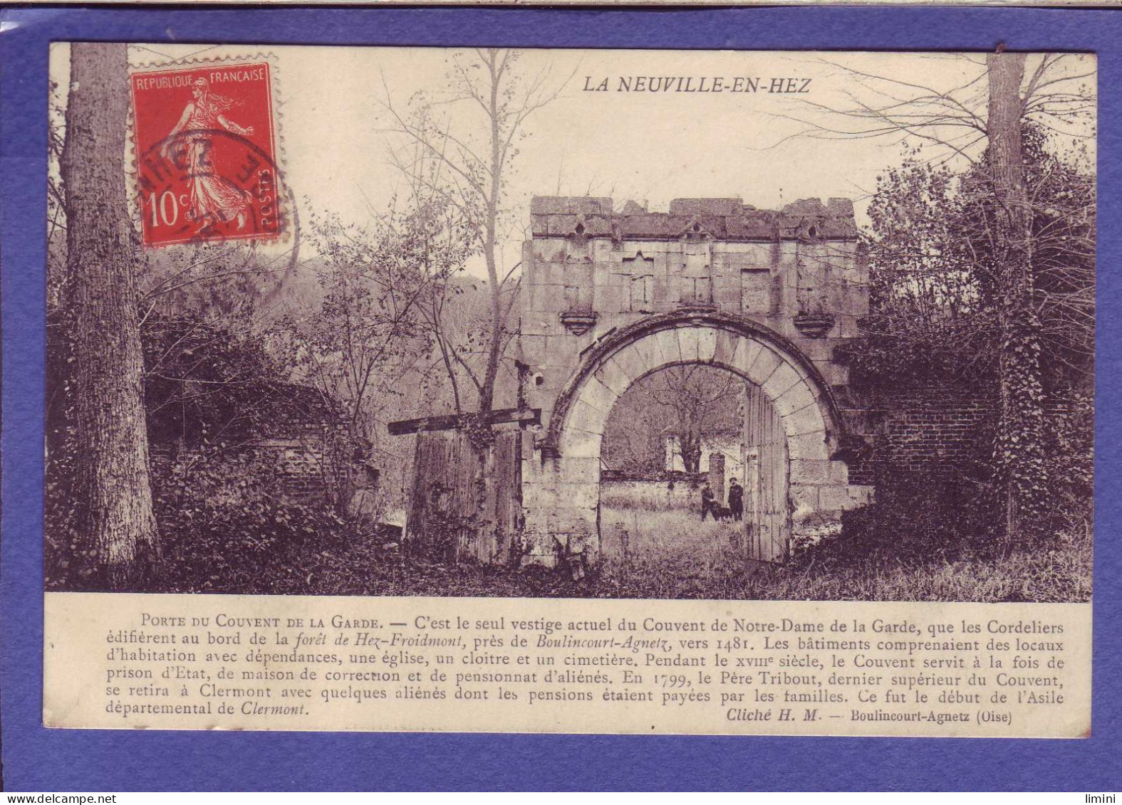 60  - LA NEUVILLE EN HEZ - PORTE Du COUVENT De La GARDE -  - Other & Unclassified