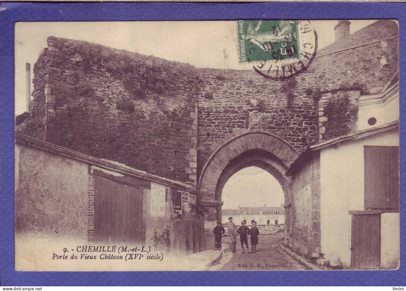 49 - CHEMILLE - PORTE Du VIEUX CHATEAU - ANIMEE - - Chemille