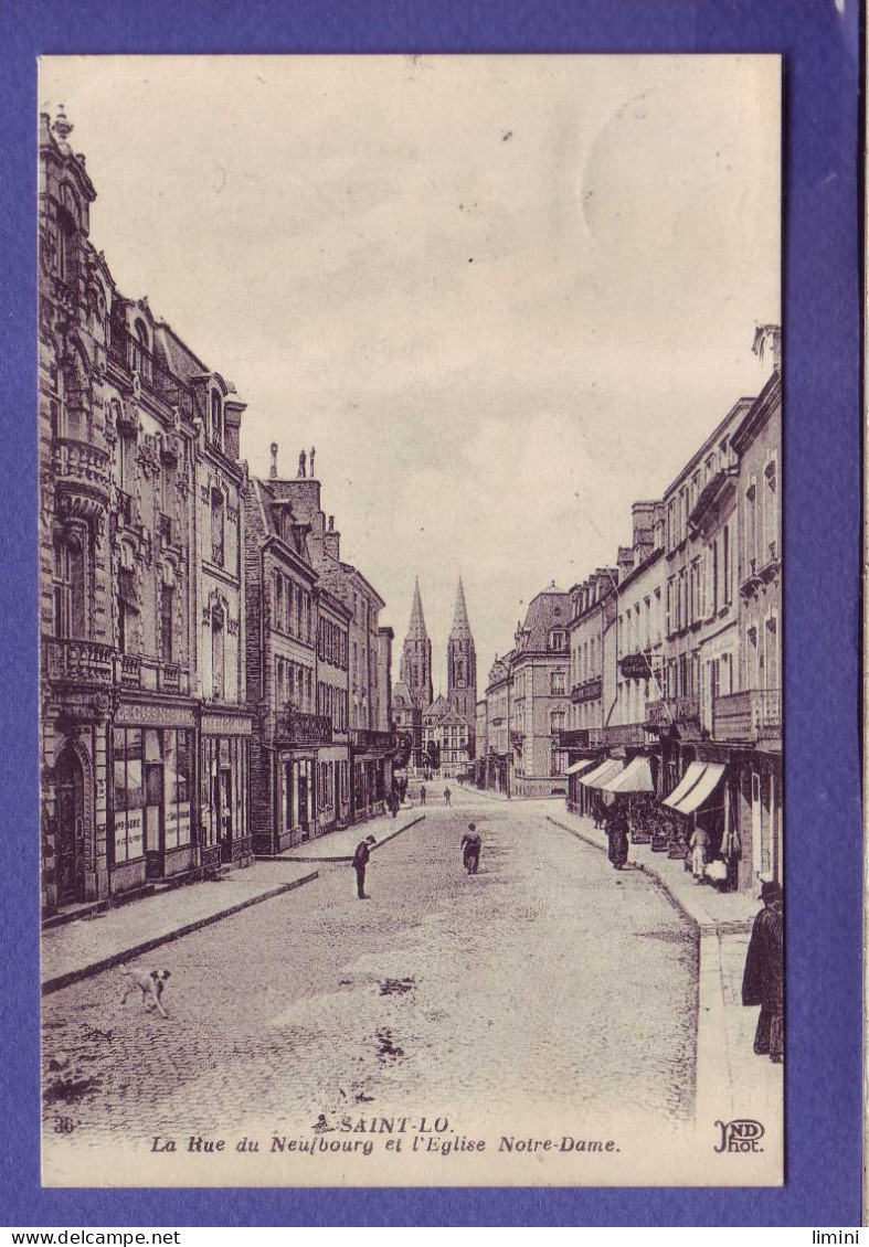 50 - SAINT LO - RUE Du NEUBOURG - ANIMÉE - - Saint Lo