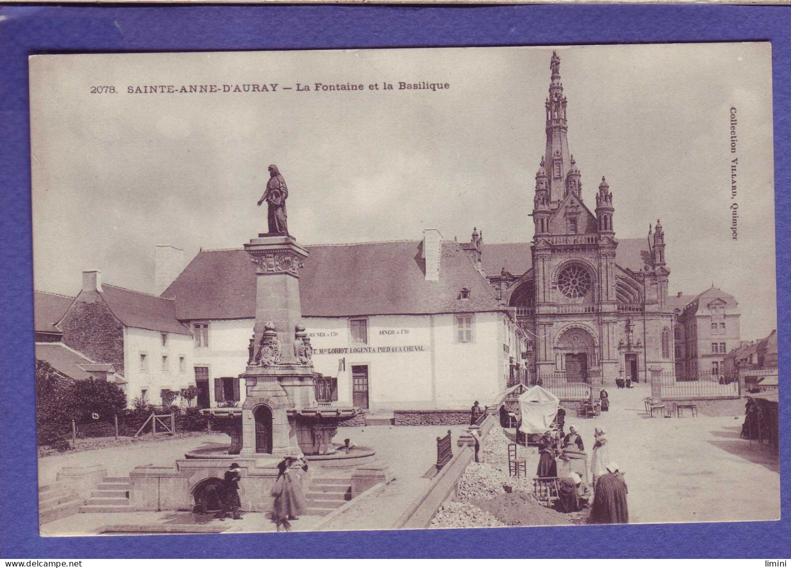 56 - SAINTE ANNE D'AURAY - FONTAINE Et La BASILIQUE - ANIMÉE - - Sainte Anne D'Auray