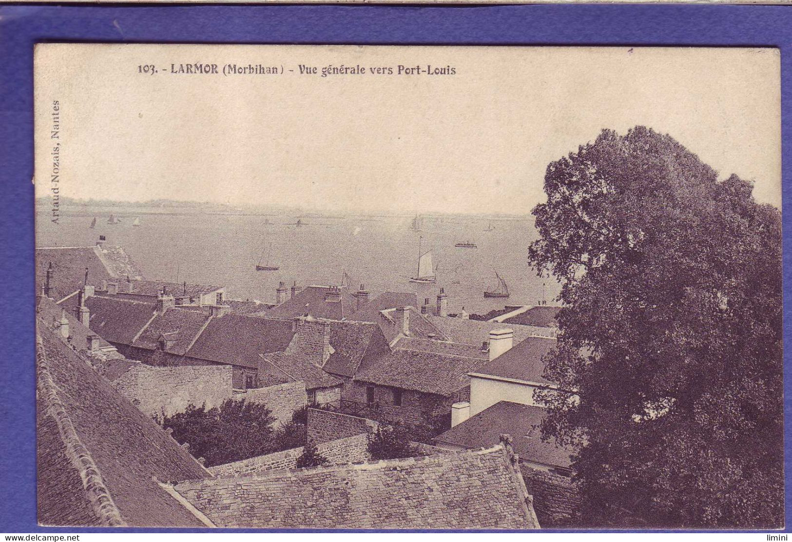 56 - LARMOR - VUE GENERALE VERS PORT LOUIS -  - Larmor-Plage