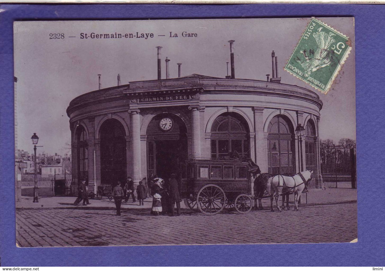 78 - SAINT GERMAIN En LAYE - LA GARE - ATTELAGE - ANIMEE - - St. Germain En Laye