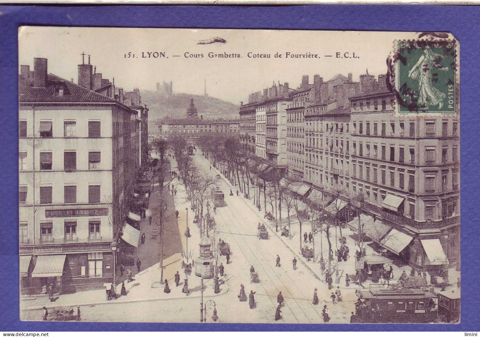 69 - LYON - COURS GAMBETTA - COTEAU De FOURVIERE - ANIMÉE -  - Lyon 3