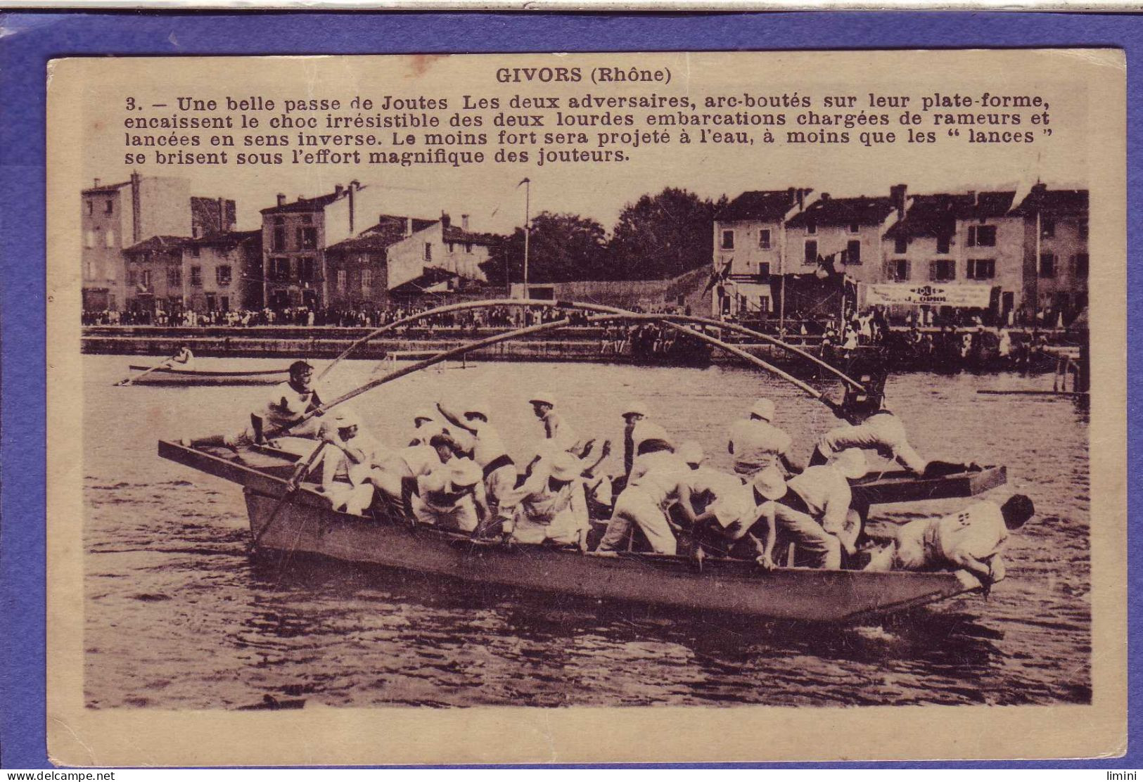 69 - GIVORS - PASSE De JOUTES - SUR Le RHONE - ANIMÉE - - Givors