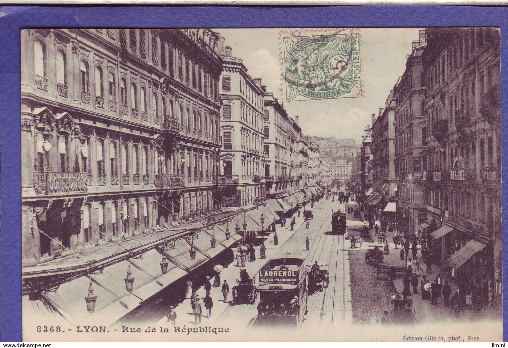 69 - LYON - RUE De La RÉPUBLIQUE - ANIMÉE - TRAMWAYS -  - Lyon 1