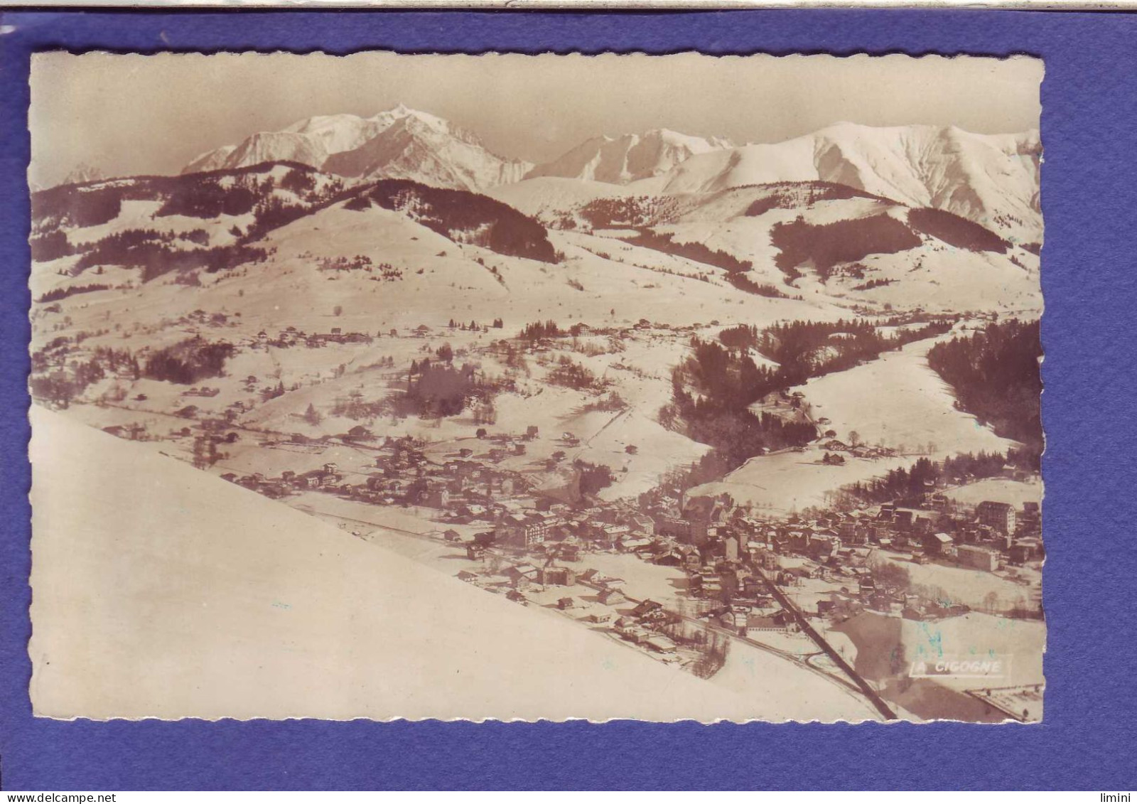 74 - MEGEVE - VUE De La STATION Et Le MONT JOLY -  EN HIVER SOUS LA NEIGE -  - Megève