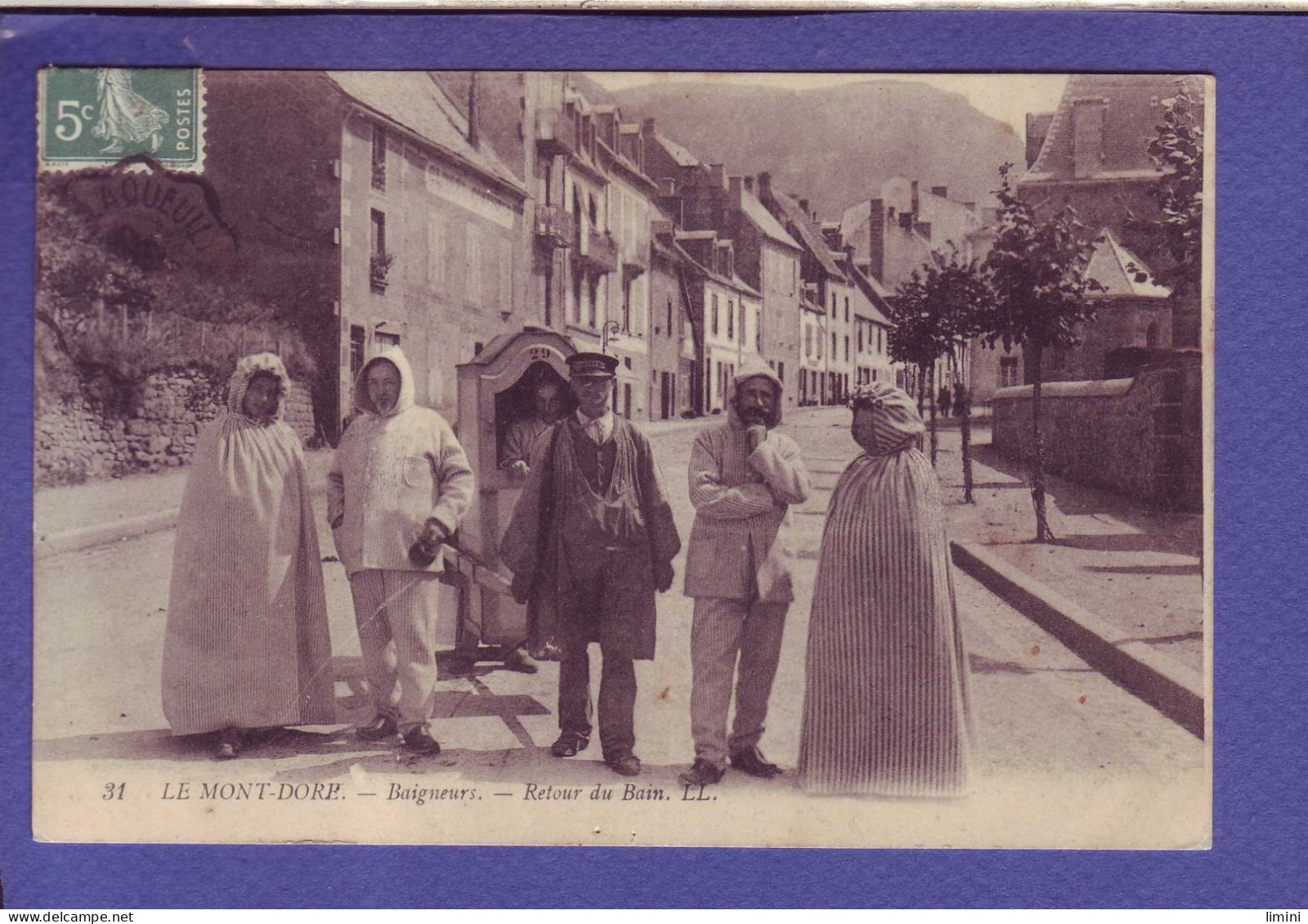 63 - LE MONT DORE - BAIGNEURS - RETOUR Du BAIN - CHAISE à PORTEUR - ANIMEE - - Le Mont Dore