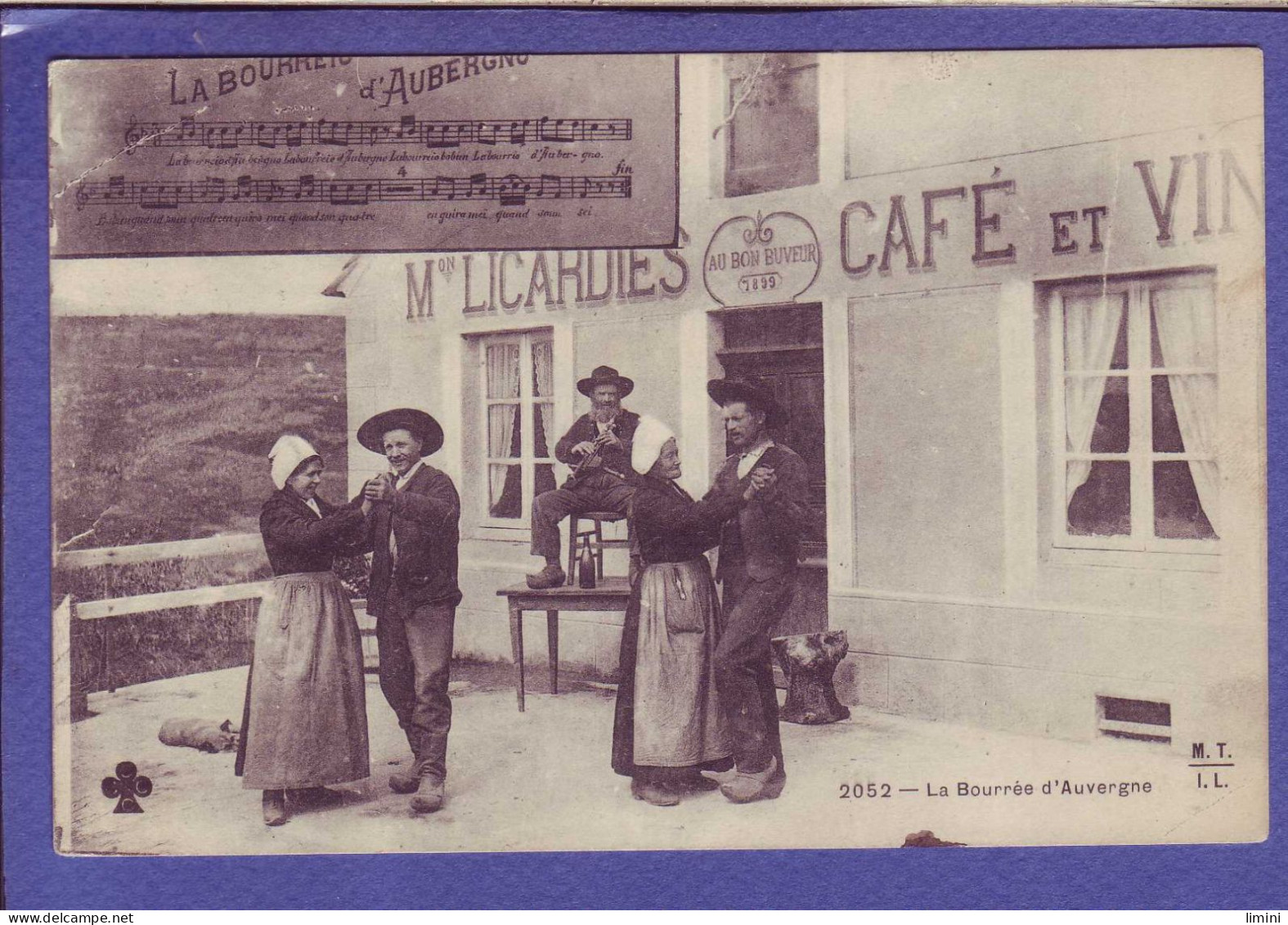 15 - PIERREFORT - BOURRÉE D'AUVERGNE - CAFES LICARDIES  - AU BON BUVEUR -  - Sonstige & Ohne Zuordnung