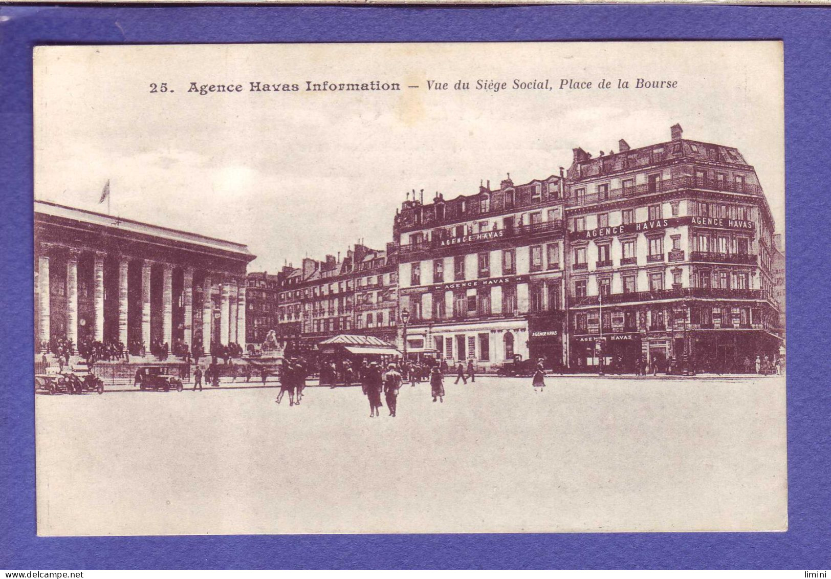 75 - PARIS  - AGENCE HAVAS - PLACE De La BOURSE - ANIMEE - - Paris (02)