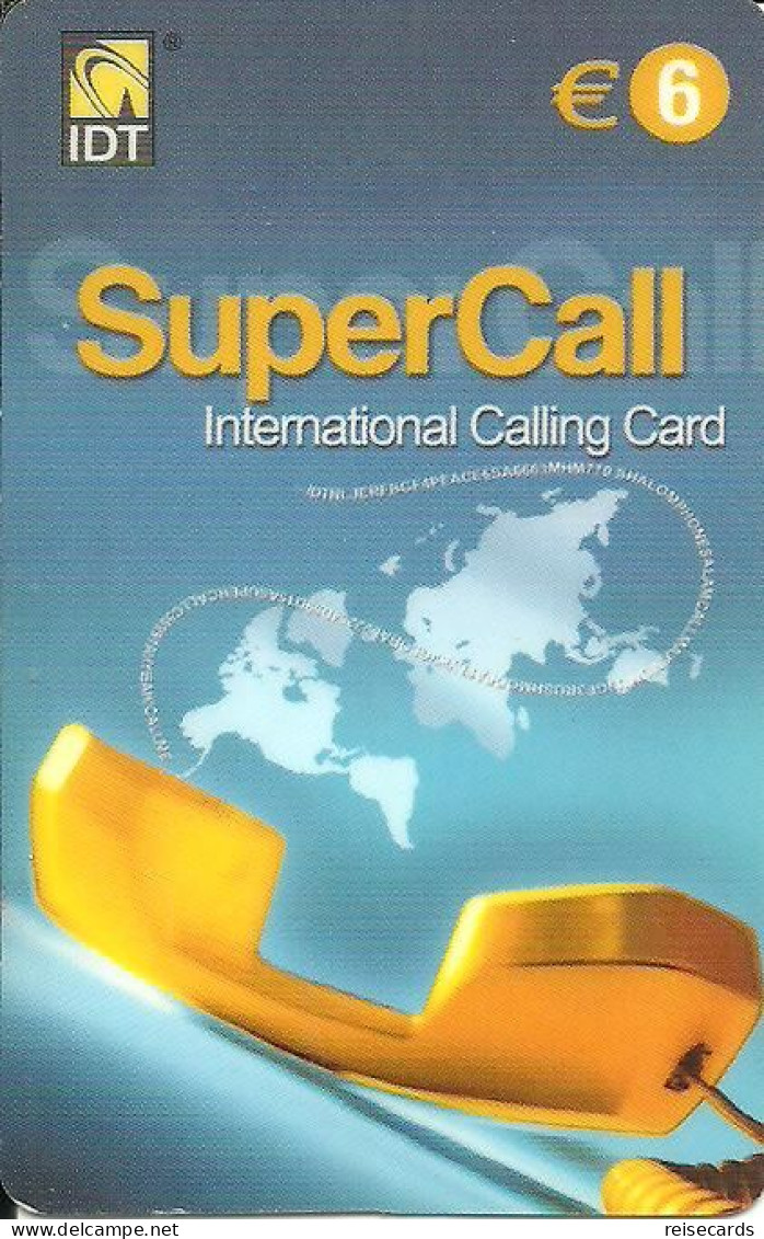 Spain: Prepaid IDT - SuperCall € 6 08.05 - Andere & Zonder Classificatie