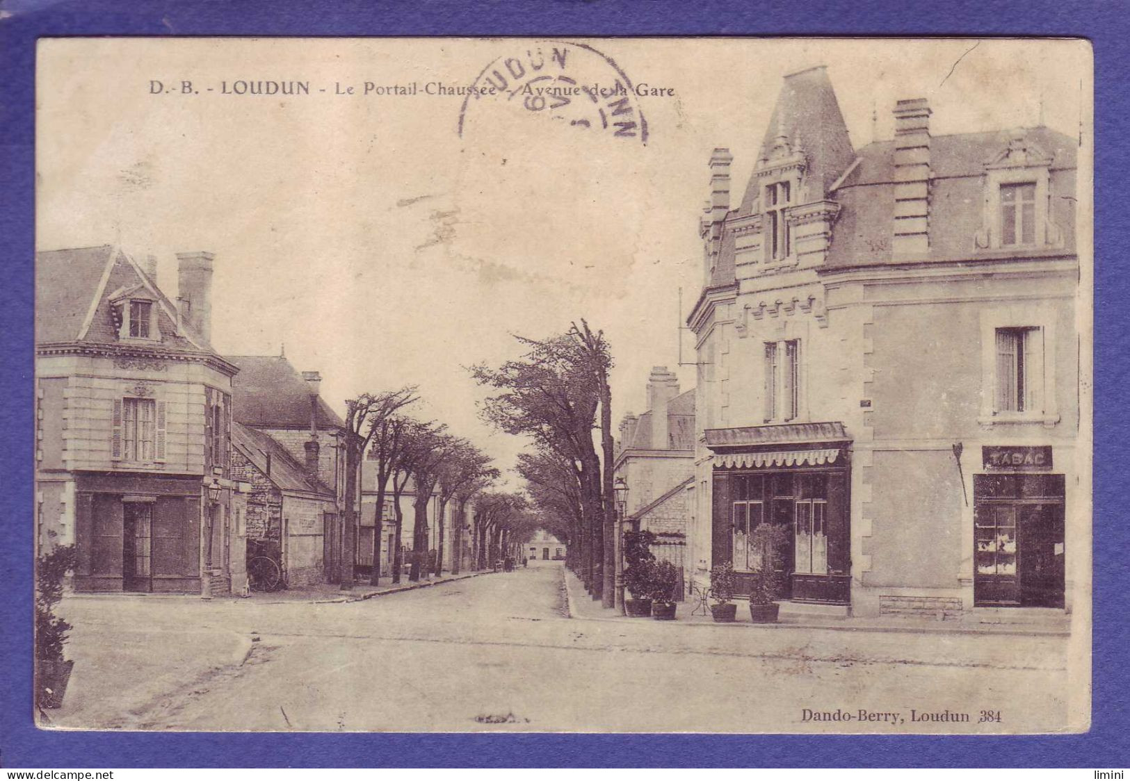 86 - LOUDUN - AVENUE De La GARE - PORTAIL CHAUSSÉE - CAFÉ De La PROMENADE - - Loudun