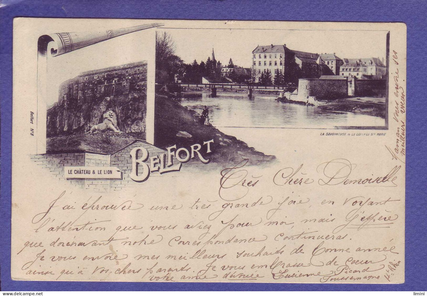 90 - BELFORT - MULTIVUES - LE CHATEAU - COLLEGE DE SAINTE MARIE -  - Belfort - City