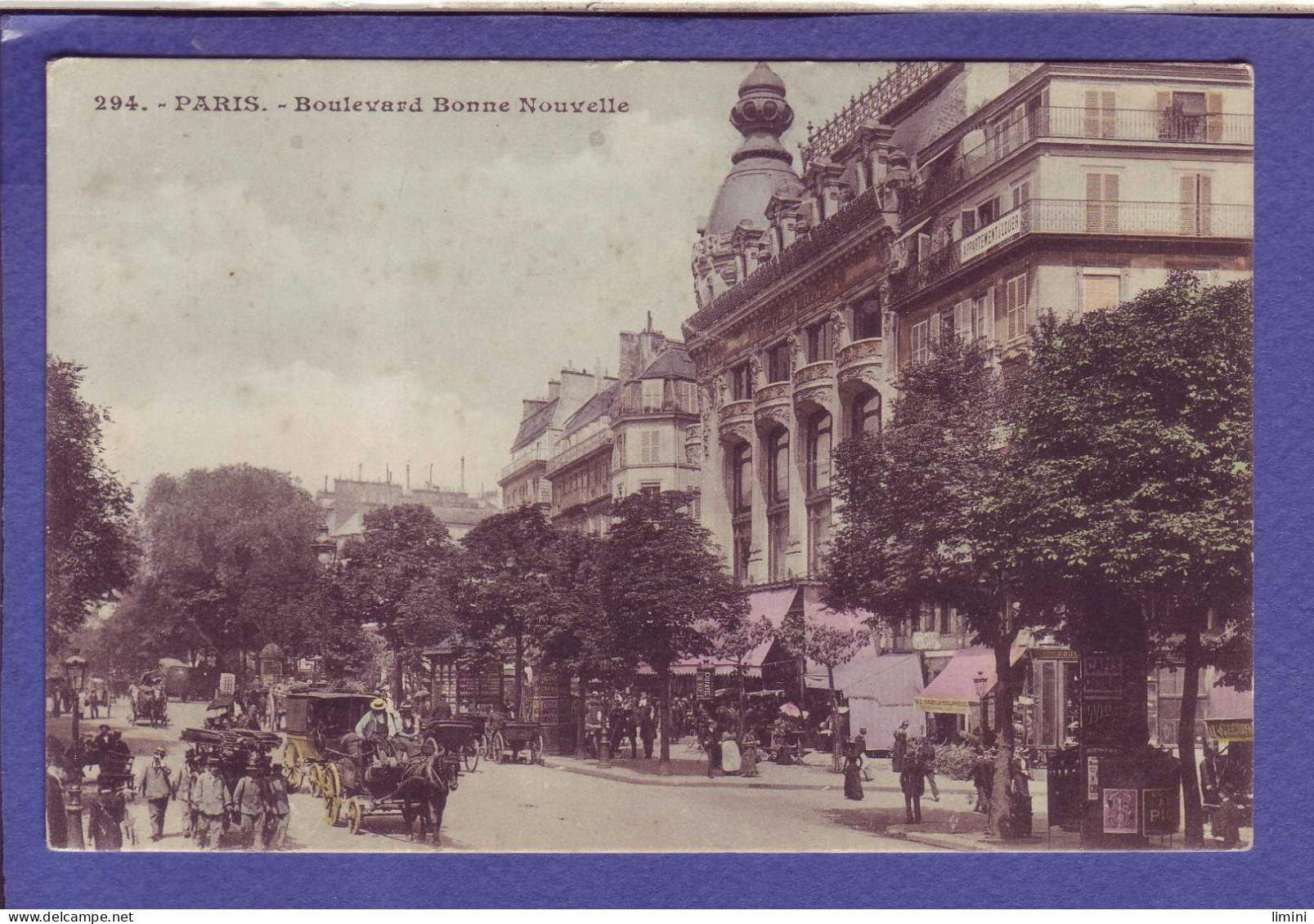 75 - PARIS 2éme - BOULEVARD BONNE NOUVELLE - ANIMÉE - COLORISÉE - - Arrondissement: 02