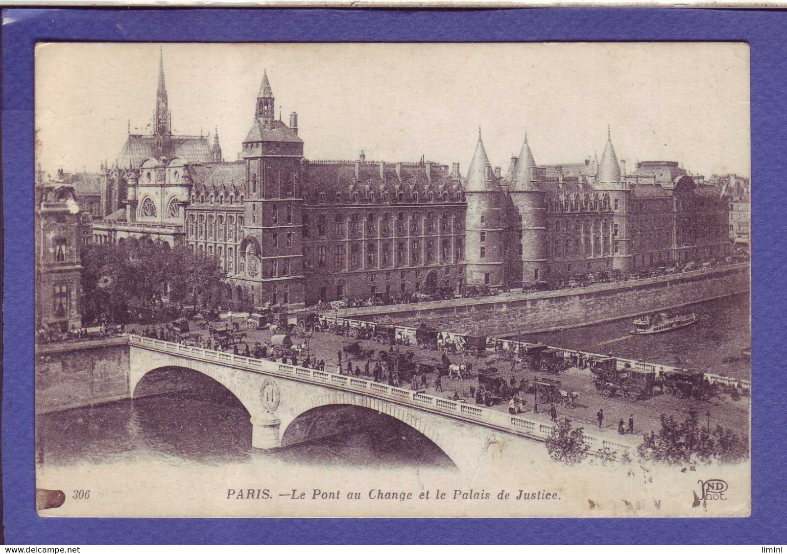 75 - PARIS 1ére - PONT Au CHANGE - PALAIS De JUSTICE -  ANIMÉE - - Paris (01)