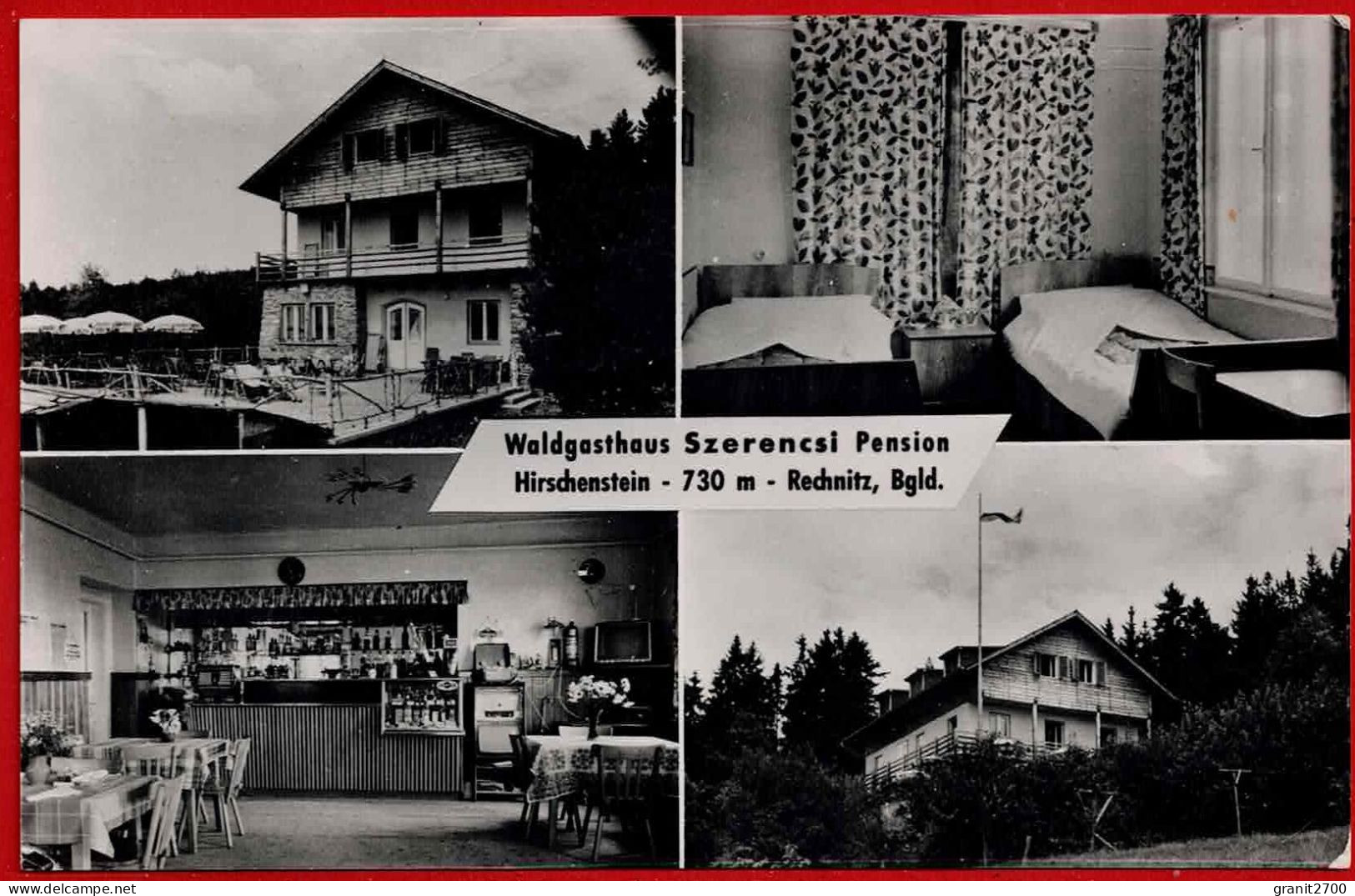 Waldgasthaus Szerencsi Pension. Hirschenstein. Rechnitz Bgld. 1963 - Autres & Non Classés