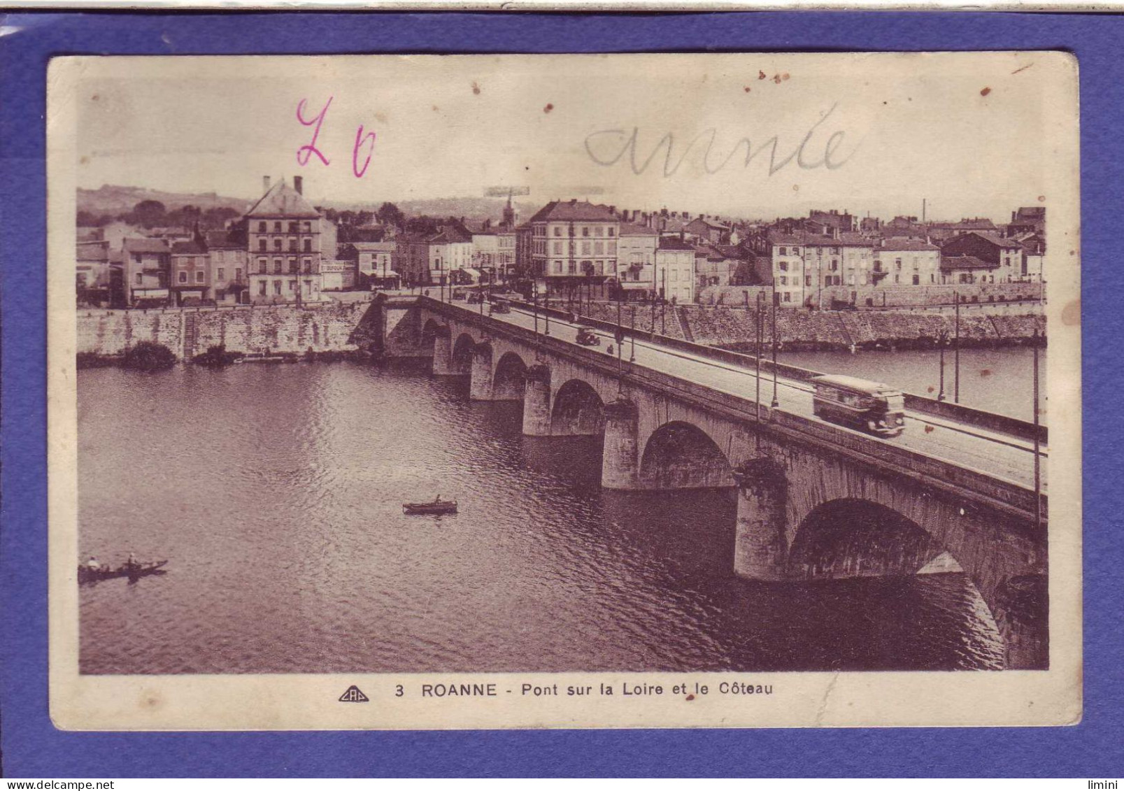 42 - ROANNE - PONT Sur La LOIRE - AUTOMOBILE -  - Roanne