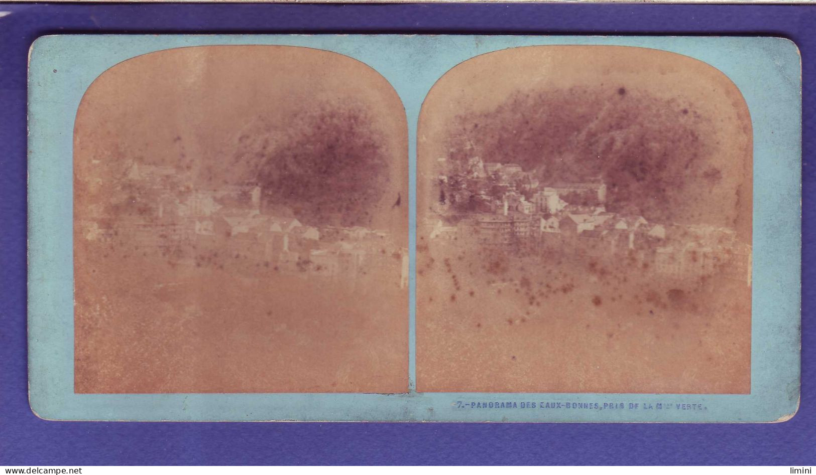 64 - CARTE STÉREOSCOPIQUE - EAUX BONNES -PANORAMA -  - Other & Unclassified