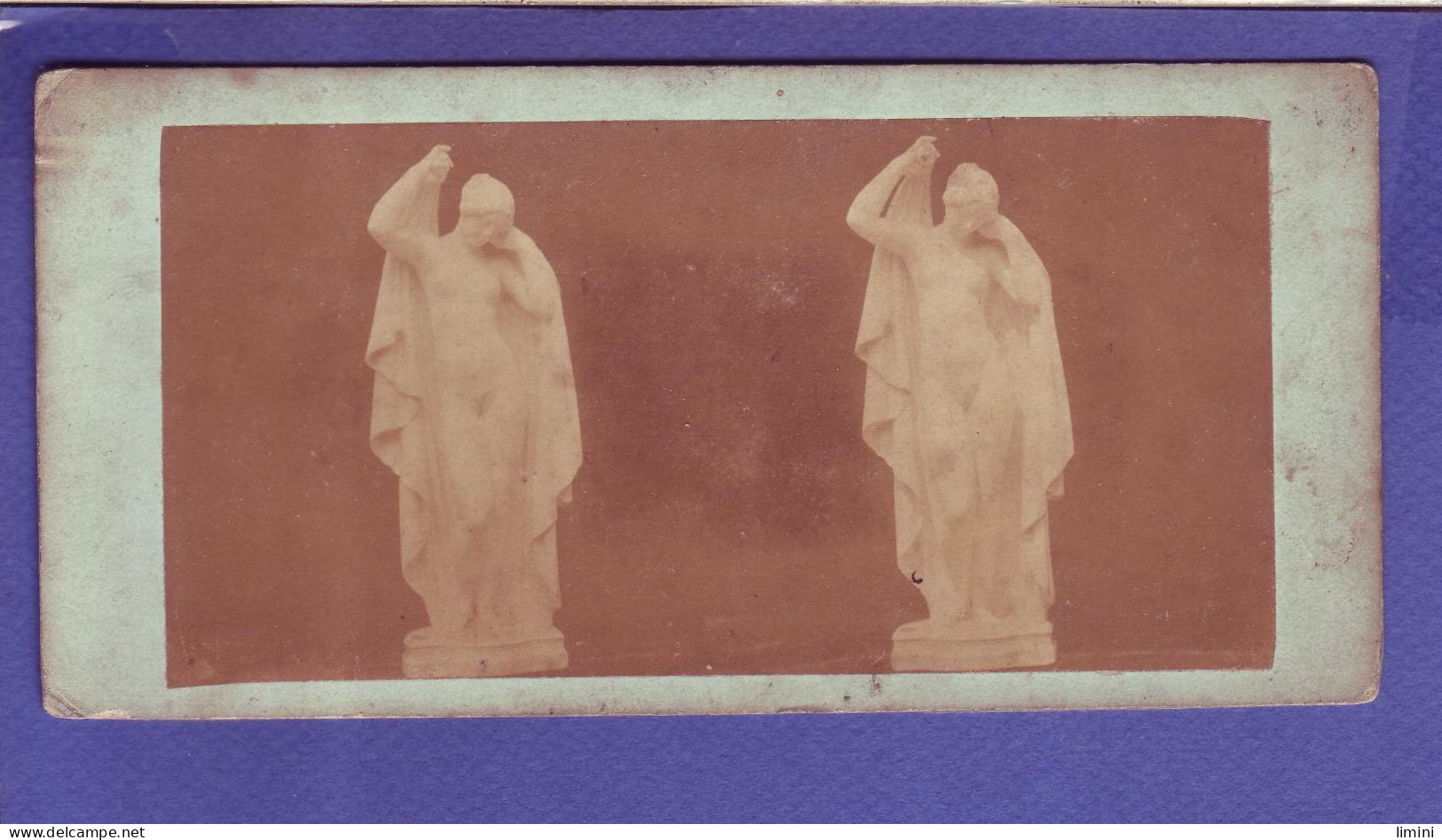 00 - CARTE STÉREOSCOPIQUE -STATUE -  - Articles Of Virtu