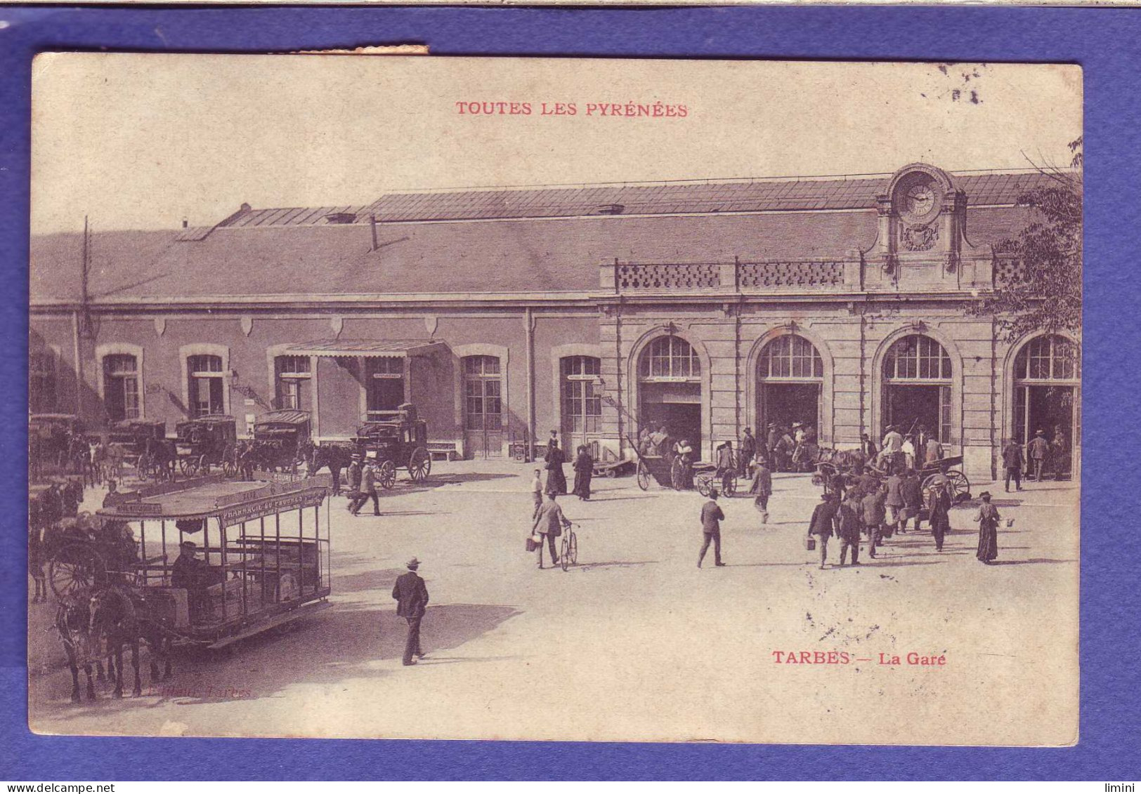 65 - TARBES - GARE - ANIMEE - ATTELAGE -  - Tarbes