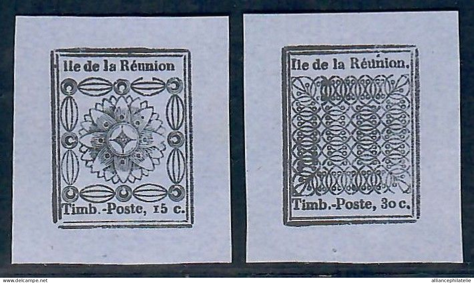 Lot N°A5582 Réunion  N°1a/2b Neuf (*) Sans Gomme - Unused Stamps