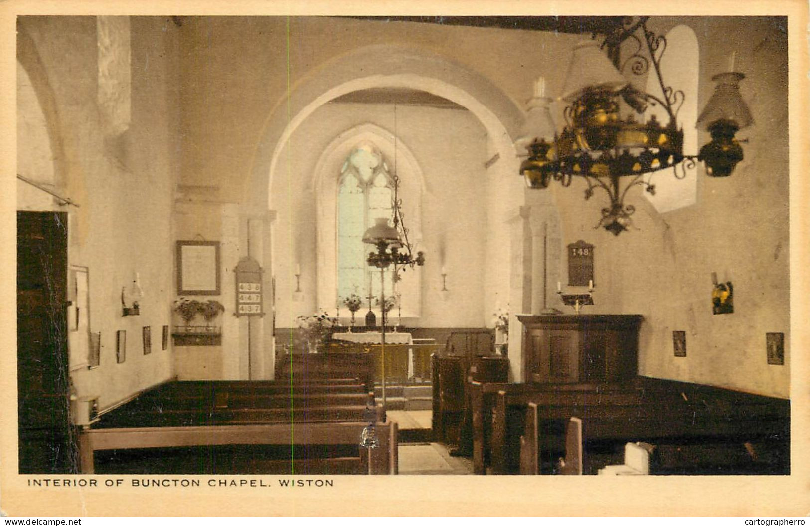 England Wiston Buncton Chapel Interior Of Church - Andere & Zonder Classificatie