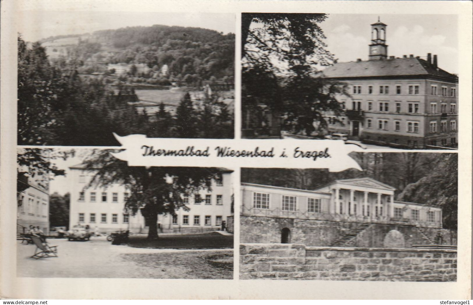 Thermalbad Wiesenbad     1959  Mehrbildkarte - Sonstige & Ohne Zuordnung