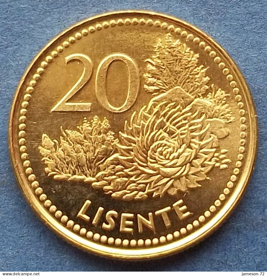 LESOTHO - 20 Lisente 1998 "Flora" KM# 64 Letsie III (1996) - Edelweiss Coins - Lesotho